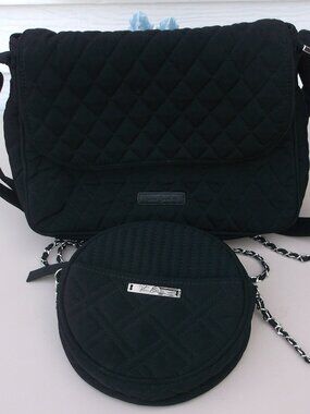 Elegant Black Quilted Vera Bradley 2‑Bag Bundle – Formal & Chic
